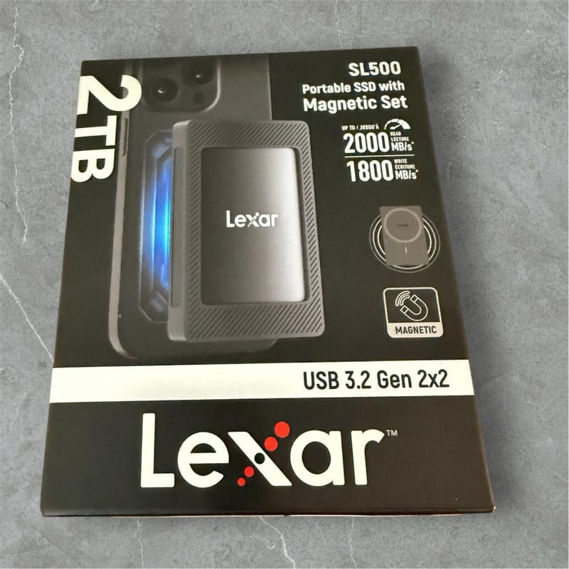 Lexar SL500 Portable USB 3.2 Gen 2x2 SSD with Magnetic Set (2 TB