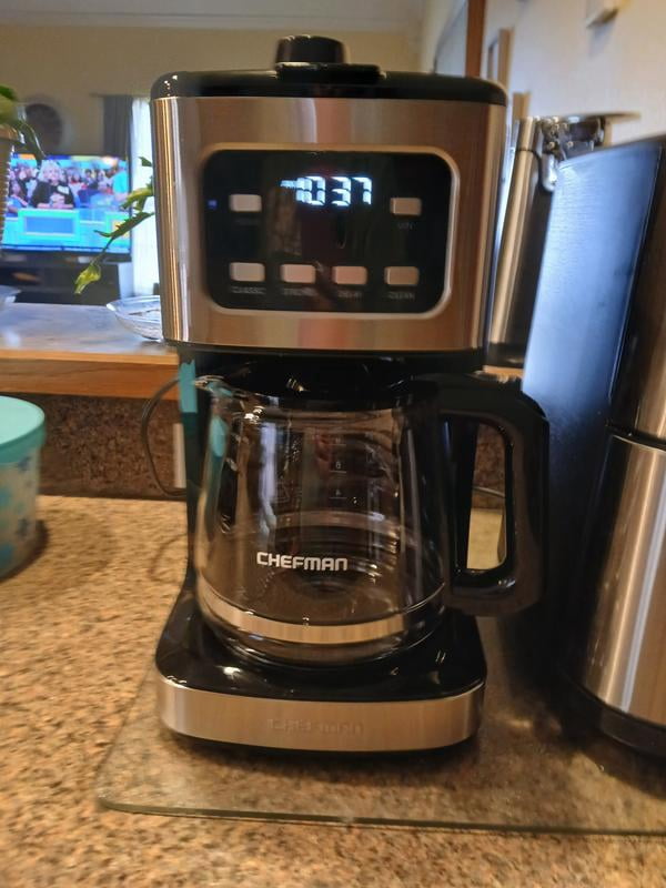 Customer reviews for Chefman 12-Cup Programmable Coffee Maker w/ Digital  Display, Auto Shut Off - Stainless Steel | Walmart.com
