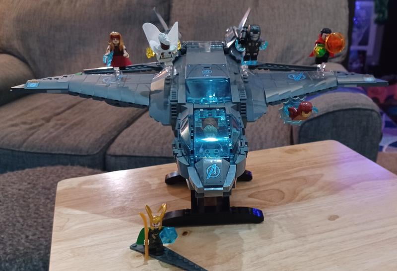 LEGO Marvel Avengers Quinjet 76248, Spaceship Building Toy