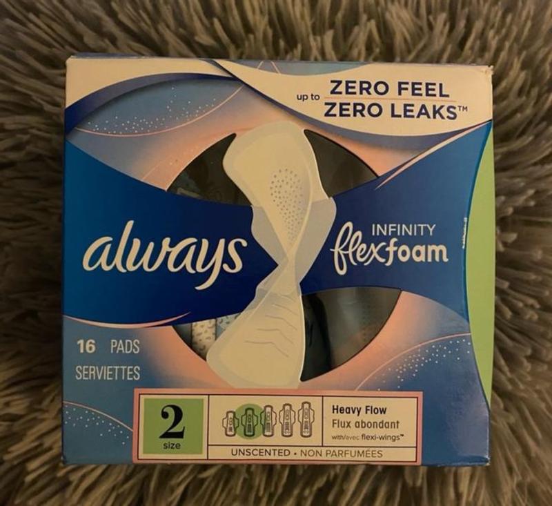 Always Infinity FlexFoam Heavy Flow Pads with Flexi-Wings