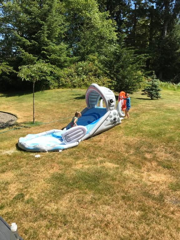 Intex shark surf n slide 2025