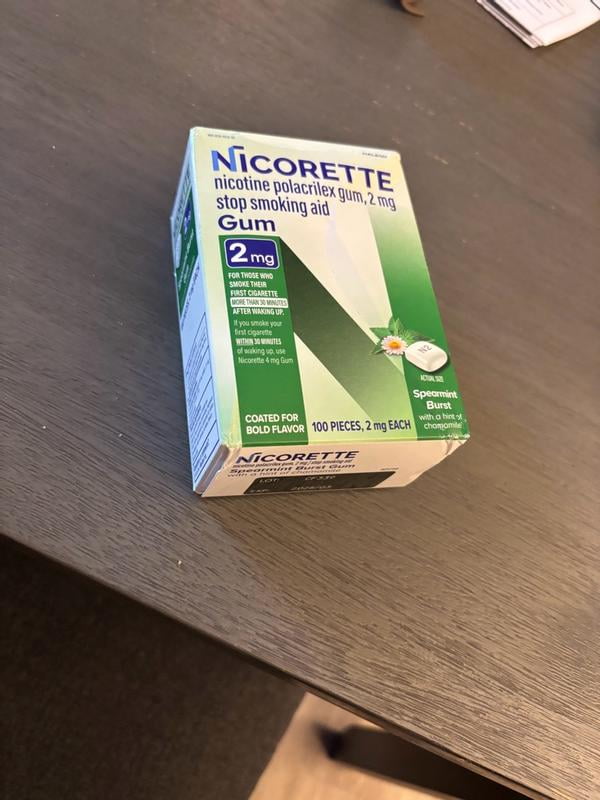 Customer reviews for Nicorette Nicotine Gum, Stop Smoking Aids, 2 Mg,  Spearmint Burst, 160 Count