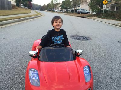 sit in remote control car