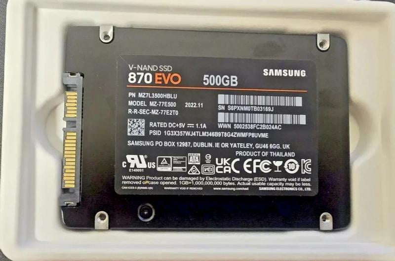 Samsung 870 EVO 500GB SATA III Internal Solid State Drive