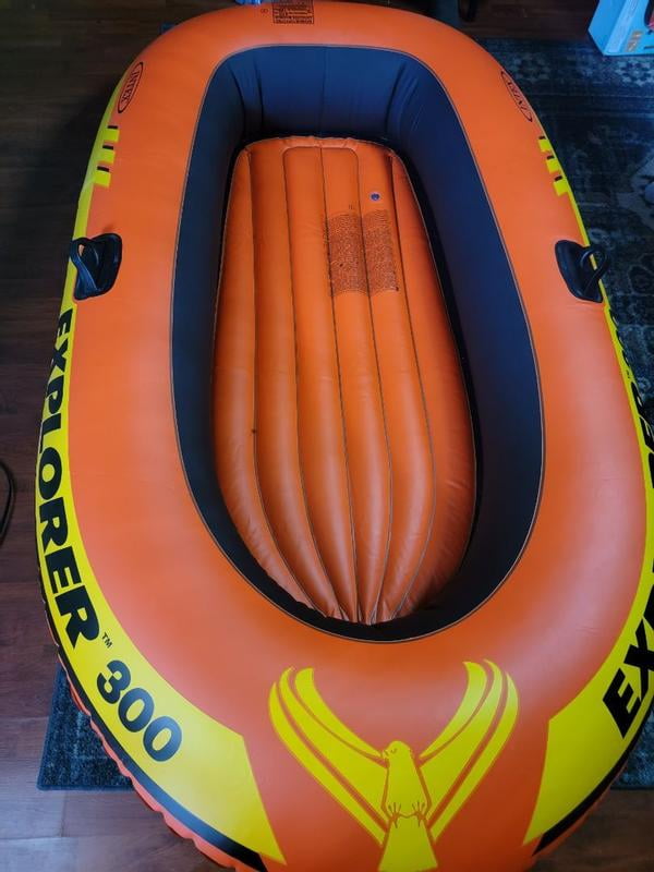 Intex Explorer 300 Inflatable 3 Person Boat with Air Pump