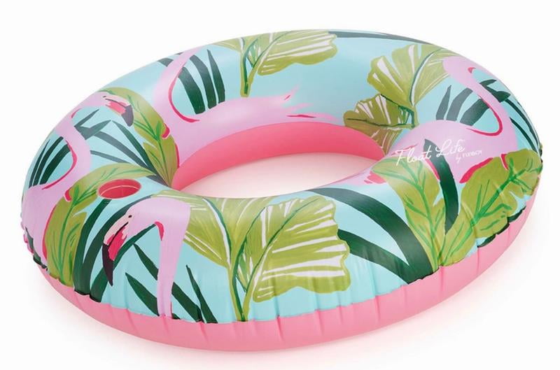 Float Life by Funboy Blue Twist Pool Float, Cup-Holder, 43