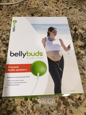 Bellybuds Baby Bump Headphones Belly Buds Sound System Play Music Pregnancy Gear