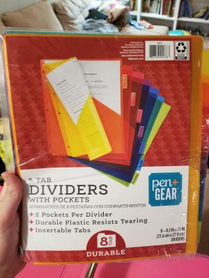 Buy products such as filing ultra tabs, 3 x 1.5, 24 file tabs, white at walmart and save. pen gear vibrant color 8 tab dividers with pockets regular