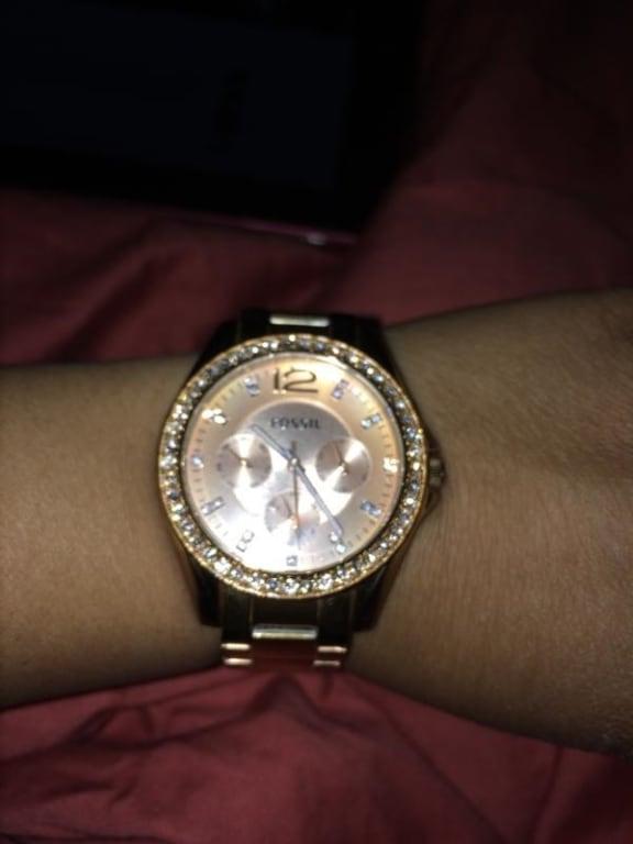 Fossil Women's Riley Multifunction, Gold-Tone Stainless Steel