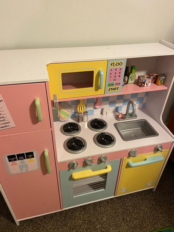 large pastel kitchen