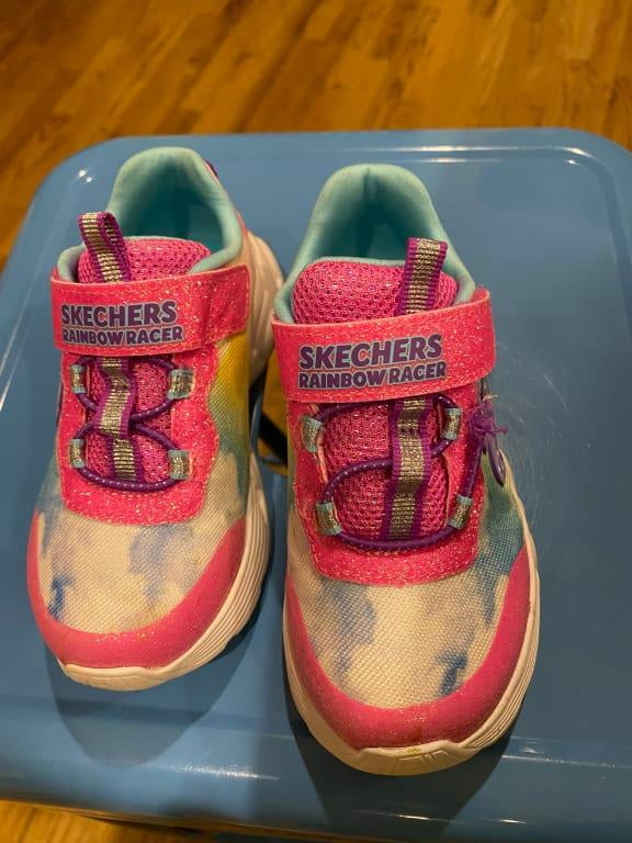Skechers S Lights: Rainbow Racer Lighted Sneaker (Little