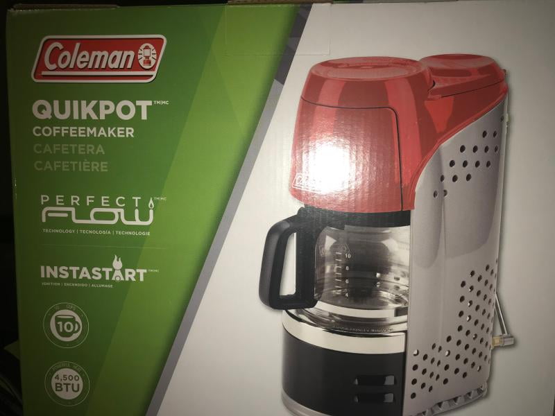 Coleman QuikPot Portable Propane Coffee Maker, Red 