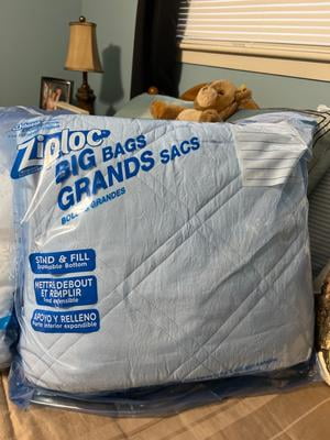 Lot De 4 Grands Sacs De Rangement Ziploc XL 10 Gallons – Double Fermeture à Glissière – Transparents – Neuf
