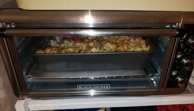 Black Decker 8 Slice Extra Wide Stainless Steel Black Convection