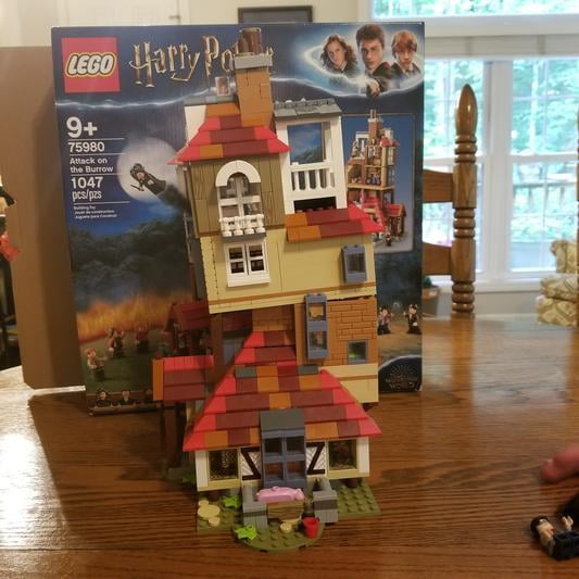  LEGO Harry Potter Attack on The Burrow 75980 Building Kit :  Toys & Games