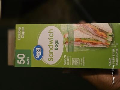 Customer reviews for Great Value Double Zipper Sandwich Bags, 300