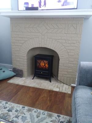 Comfort Glow Ashton Electric Stove Matte Black Walmart Com