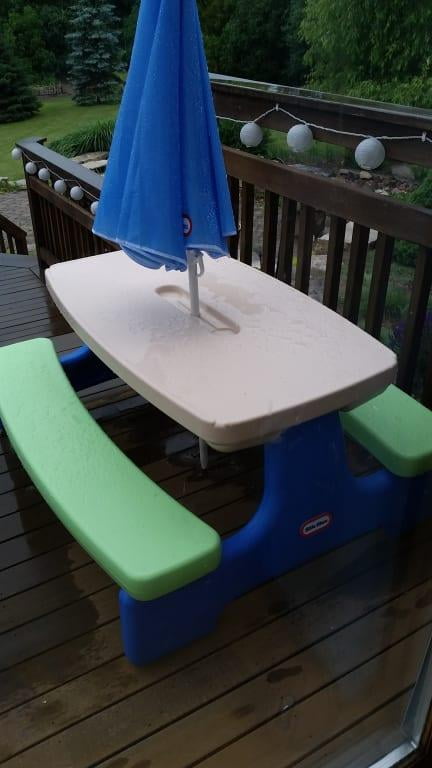 target little tikes picnic table