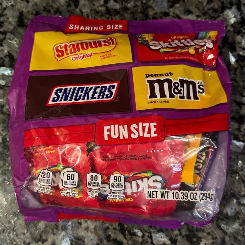 M&M's, Snickers, Skittles Variety Mix, Assorted Fun Size Candy