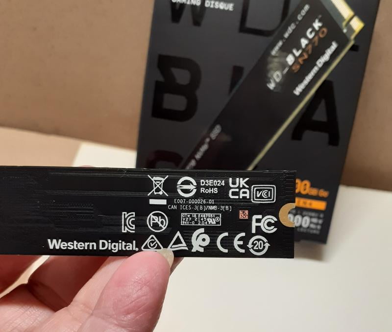 WD_BLACK SN770 500GB NVMe Gaming SSD - Gen4 PCIe, M.2 2280, Up to