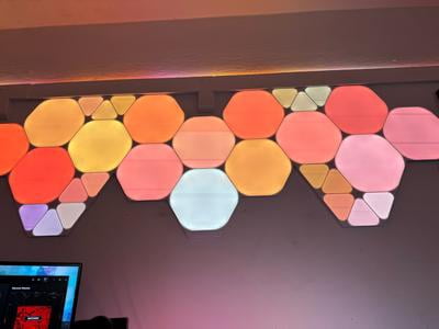 Nanoleaf Shapes Mini Triangles Smarter Kit - Smart LED Wall Light