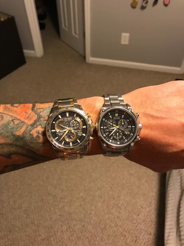 Customer reviews for Citizen Men s Eco Drive Atomic Time PCAT Two Tone Watch AT4004 52E Walmart