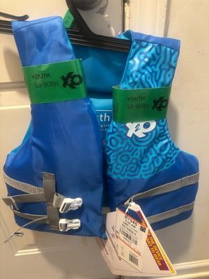 X2O Universal Youth Open-Sided Life Vest and Jacket, 50lbs - 90lbs