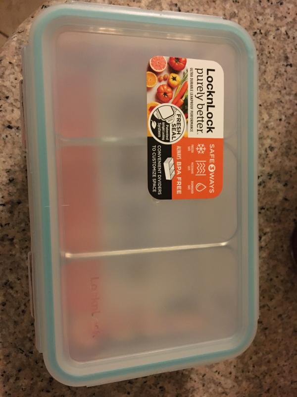 LocknLock Purely Better Food Storage with Dividers 29oz 2 PC Set