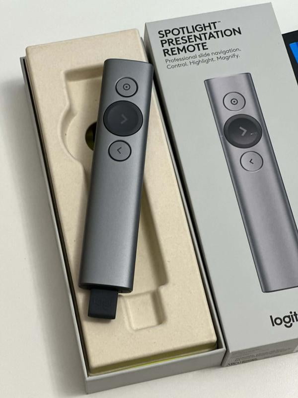Logitech Spotlight Bluetooth Wireless Presentation Remote with USB