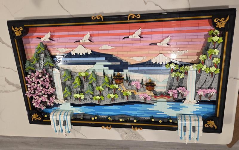 LEGO Art Japanese Cherry Blossom Landscape Building Set, 1892 pc