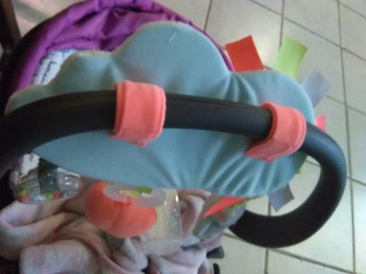 skip hop silver lining cloud stroller bar toy