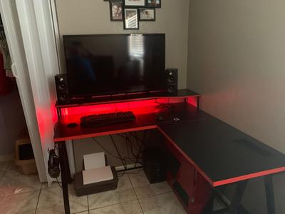 Z Line Series 1 5 Performance Light Up L Shape Gaming Desk