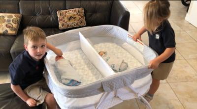 twin bassinet walmart