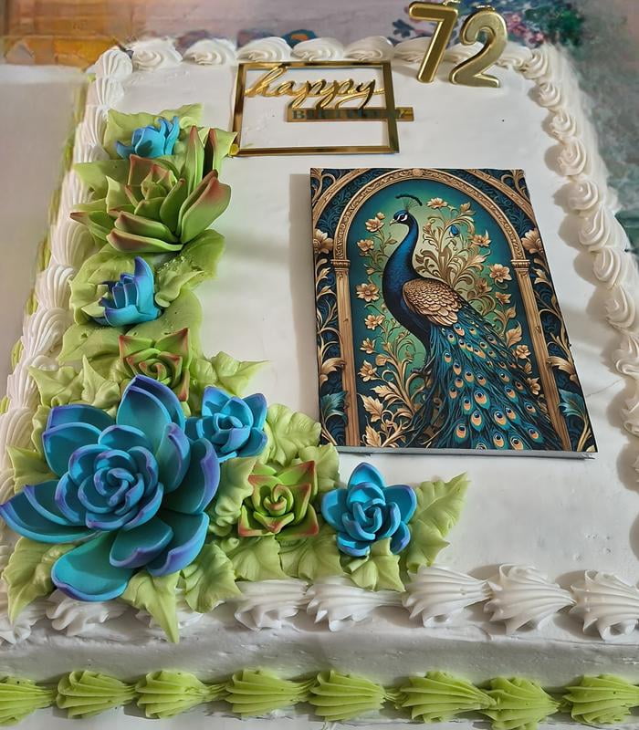 Succulents with Texture Half Sheet Cake - Samsclub.com