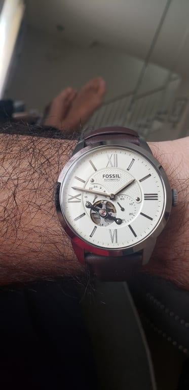 Fossil Men s Townsman ME3064 Brown Leather Automatic Watch