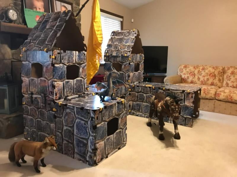 Fantasy fort sale castle building set
