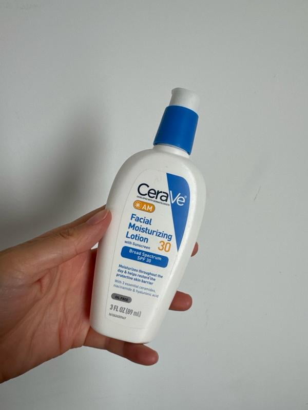 CeraVe Hydrating Morning Moisturizer, Face Sunscreen, SPF 30