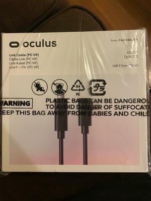 Oculus Quest Link VR Headset Cable, 16FT (5M) PC VR Cord for Quest