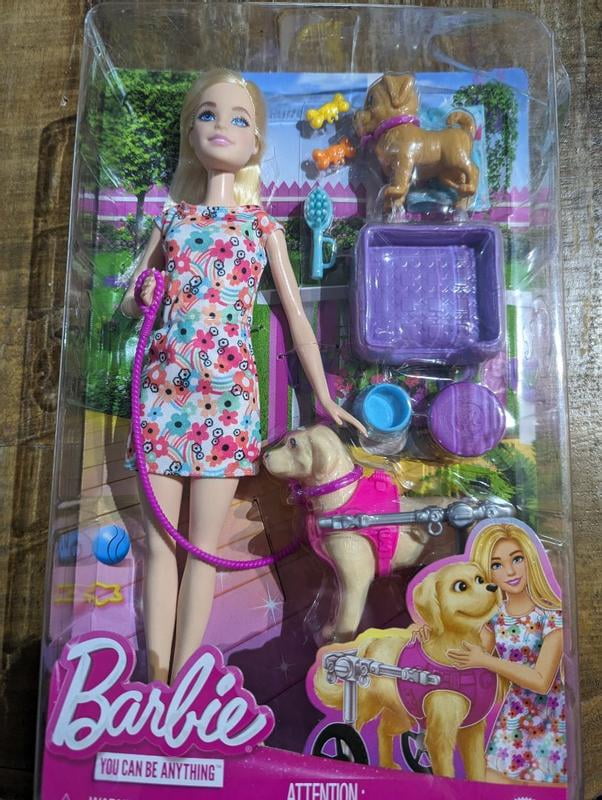 Barbie Doll Pup Playset with a Toy Pup and Dog in a Wheelchair