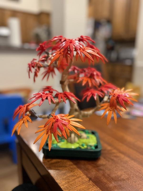 LEGO Botanicals Japanese Red Maple Bonsai Tree Building Set, 474