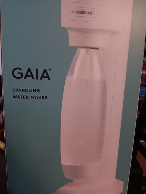 SodaStream Gaia Sparkling Water Maker, White, Includes CO2