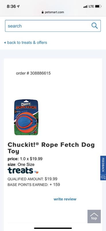 chuckit rope fetch