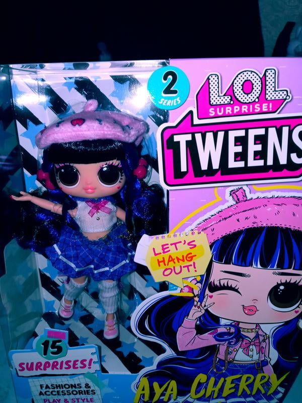 LOL Surprise Tweens Series 2 Fashion Doll Aya Cherry with 15 Surprises  Including