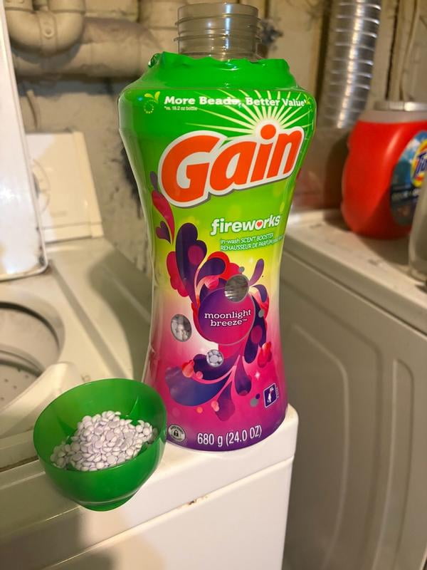 ゲイン Gain ビーズ 26.5オンス ムーンライトブリーズ香り Gain Fireworks Moonlight Breeze, Fabric Fresh Aroma, 26.5 oz In