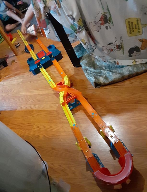 hot wheels track builder unlimited power boost box track set Hot Wheels Track Builder System Power Booster Kit Rocket Edition Untested DXY39