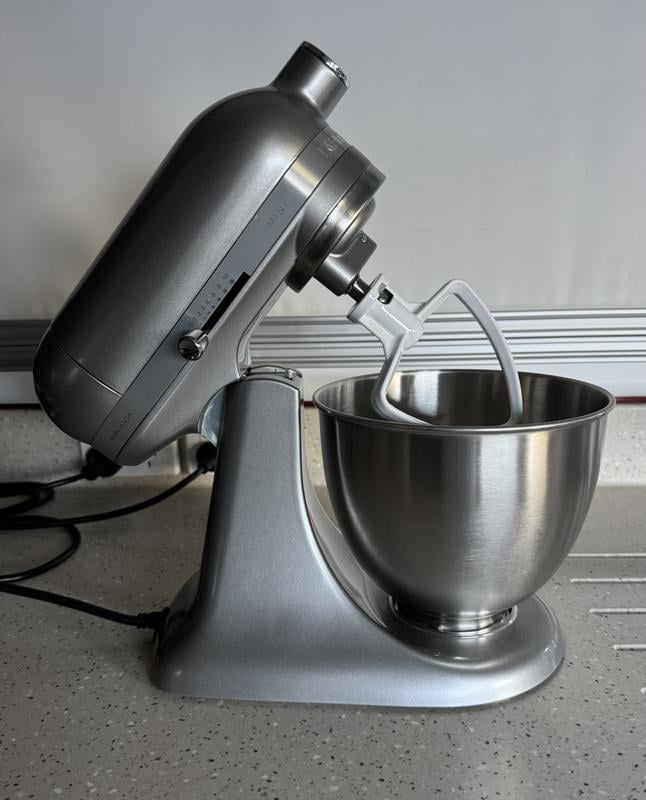 KitchenAid Artisan Mini Stand Mixer, 3.5 Quart, Silver, KSM3316X