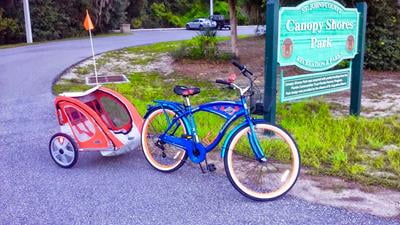 robin two seat bicycle trailer