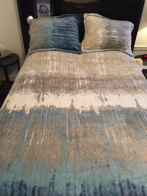 Bentley Velvet Plush Print Bedding Comforter Mini Set By Sun Yin