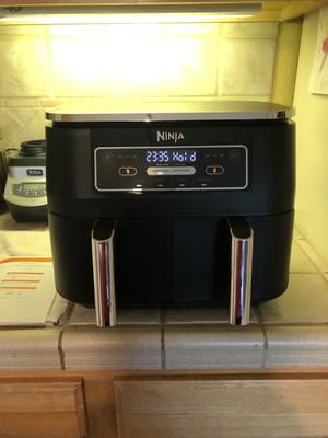 Ninja Foodi XL 4 in 1 Dual Air Fryer with DualZone Tech 8 qt Double Basket Black DZ100 Walmart