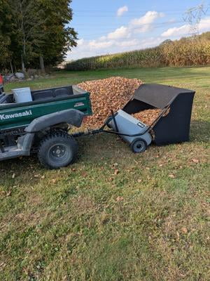 Ohio Steel Tow Behind Lawn Sweeper, 50 Inch, 26 Cu. Ft, Heavy-Duty Leaf and Gras